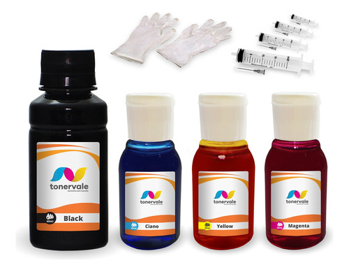 Kit Tinta Para Hp 2676 664xl Recarga Econômica