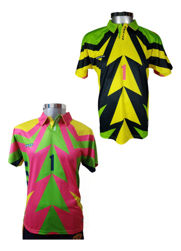 2 Jerseys Retro Jorge Campos Umbro México 1994 