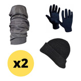 Cuellos Termicos Salomon X2 +2 Gorros+ 2 Guantes Term