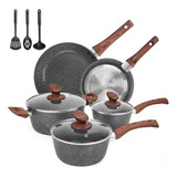 M Melenta Granite Pots And Pans Set, 11 Pieces