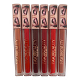 Paquete Set De 6 Labiales Líquidos Mate Colores Nude