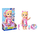 Muñeca Baby Alive Día De Spa Unicornio  Pelo Rubio +3