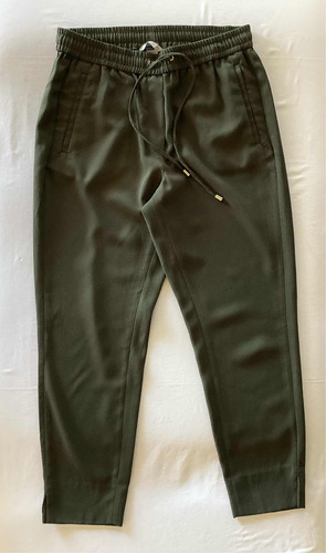 H&m. Pantalón Babucha Verde. Talle Us6 /eur38 #jco33