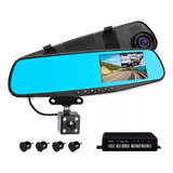 Kit Camara Espejo Retrovisor Full Hd + Trasera Estacionamien