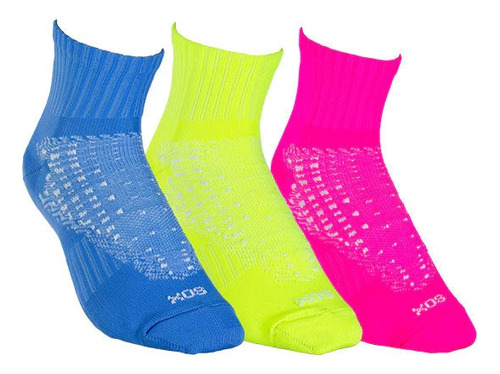 Medias Soquetes Sox Tres Pares Unisex Running Trail Ciclismo