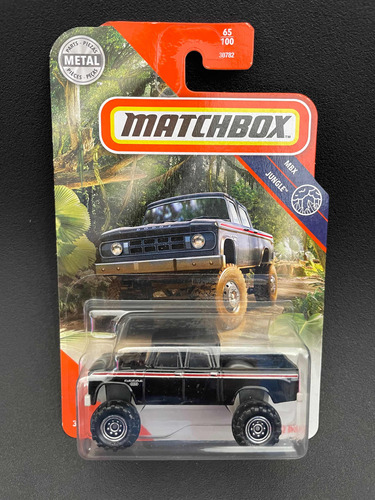 Matchbox 1968 Dodge D200 Camioneta Jungle Negra