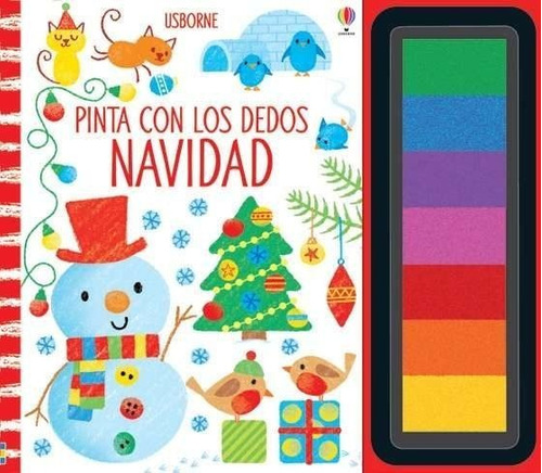 Navidad Pinta Dedos, De Watt, Fiona. Editorial Usborne En Español