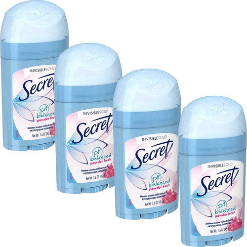 Secret Desodorante Antitranspirante Invisible Sólido Polvo.