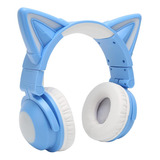 Pusokei Rgb Cat Ear Auriculares, Estéreo Cute Gaming Con De