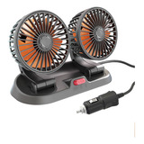 (1) Ventilador Plegable Giratorio De Doble Cabezal For Auto