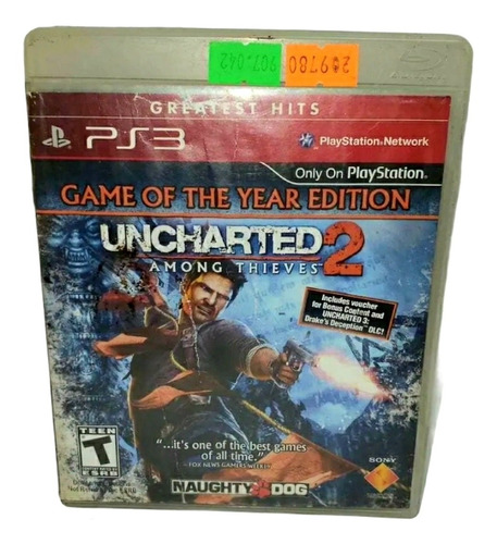 Juego Uncharted 2 Greatest Hits Ps3 Físico Local 
