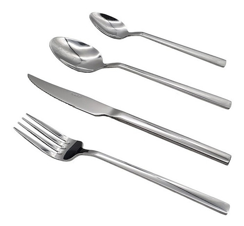 Set Cubierto Kremer Acero Inox - Cubierto Viena Silver 24 Pz