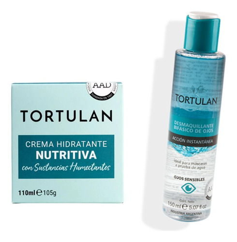 Tortulan Desmaquillante Bifásico De Ojos + Crema Hidratante