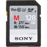 Cartão De Memória Sony Sd Xc 128gb Sf-m 277mb/s V60 Uhs-ii