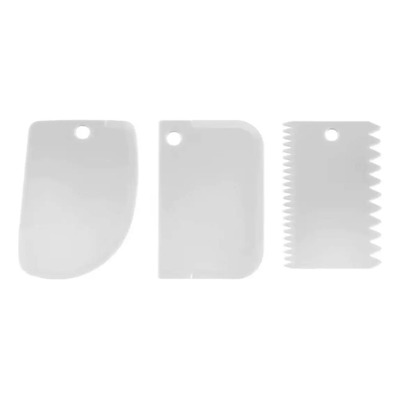 Set 3 Piezas De Peines Alisadores De Pasteles Raspa | MercadoLibre