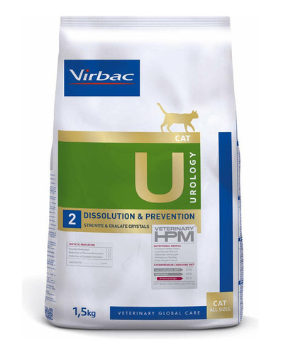 Alimento Virbac U2 Cat Urology Dissolution Prevention 1.5k