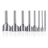 8pcs Herramientas Perforadoras De Cuero Semiredondas 5-40mm