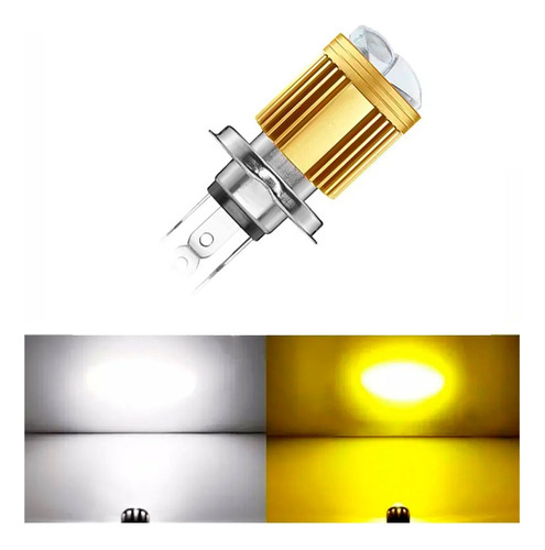 Bombillo Luz Led H4 Rompe Niebla Lupa 6.000 Lm Moto / Carro