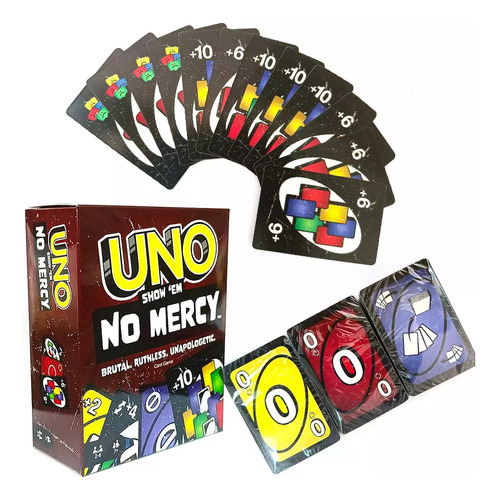 Juego De Cartas Uno No Mercy Edición Deluxe +10 2024