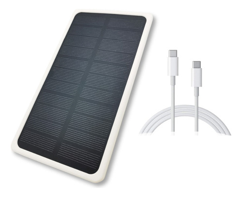 Cargador Solar Panel Portatil Usb-c Ideal Camping Celular 