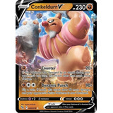 Conkeldurr V Original Con Doble Proteccion Pokemon Tcg