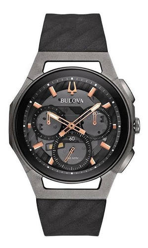 Relógio Bulova 98a162 Curv Orig Titânium Black Gray