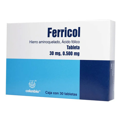 Ferricol Tabletas, 30 Tabletas | Envío gratis