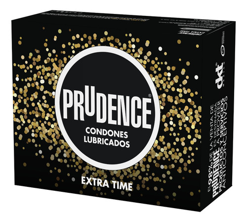 36 Condones Prudence Extra Time Lubricados Con Retardante