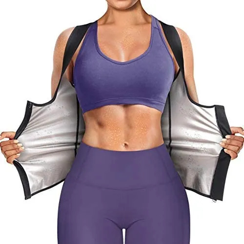 Chaleco Sauna Junlan Tipo Faja Para Cintura, Camiseta Sin Ma