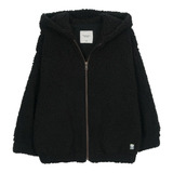 Campera Corderito Niño Wanama Bobby Boys Negro