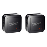 2x 1x3 Digital Optical Audio Splitter, Spdif Toslink Optica