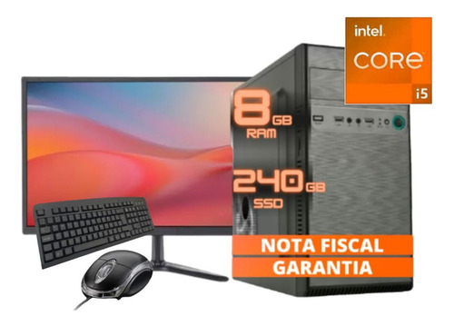 Computador Completo I5 3 Geração 8gb Ssd 240gb Monitor 19