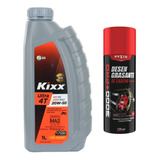 Aceite Kixx Moto 4t 20w50 Full Sintetico + Desengrasante