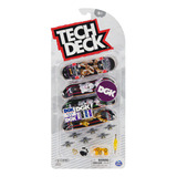 Kit 4 Skate De Dedo Coleção Dgk  - Tech Deck