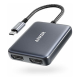 Anker Usb-c A Dual Hdmi Adaptador Compact Y Portable Usb-c A