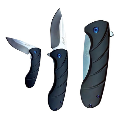 Canivete Tático Xingu XV3452 Cabo Alumínio Lâmina Aço Inoxidável 8cm | Frete grátis