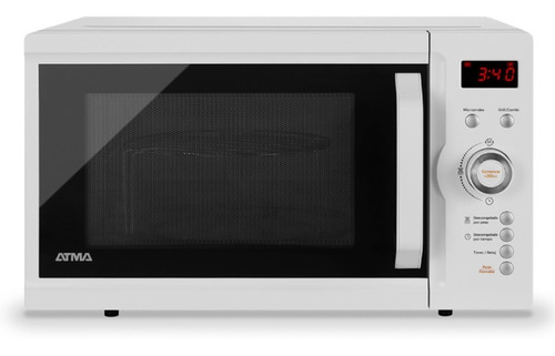 Microondas Grill Atma Easy Cook Md1723gn   Blanco 23l 220v