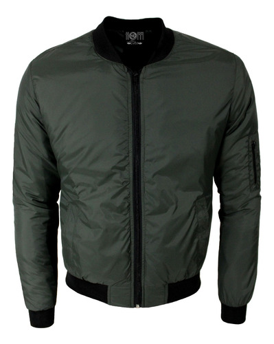 Chaqueta Bomber Hombre Bumper Bomper Piloto Verde Militar