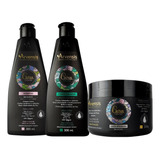 Kit Cachos Shampoo Condicionador + Geleia Ativador De Cachos