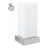 Lampara De Mesa Toque 1 Luz E14 Tours Vidrio Blanco Envío Ya