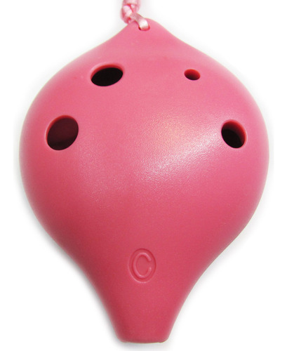 Tng 6agujero Alto Ocarina De Plstico, Color Rosa