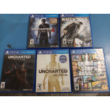 Juegos Ps4 Gta 5 , Watch Dogs, Uncharted