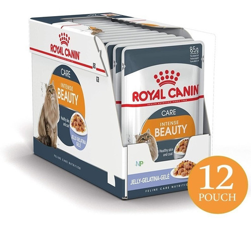 12x Pouch Royal Canin Gato Adulto Intense Beauty  85gr. Np