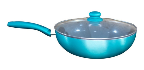 Wok 30cms Aluminio/titanio Doral Montecarlo Turquesa