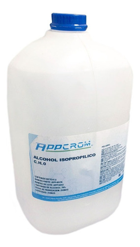 Alcohol Isopropílico 70% 4 Litros. Appcrom