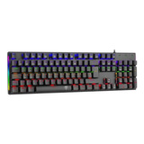 Teclado Gamer Mecanico T-dagger Naxos Rgb Raimbow Switch Blu