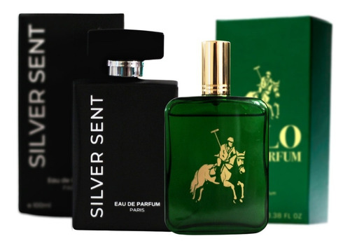 Kit Perfume Polo Club Parfum Green + Perfume Silver Sent