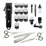 Maquina Cortar Pelo Profesional Peluqueria Recargable + Kit