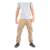 Pantalon Cargo Hombre Gabardina Chino Vestir Trabajo 