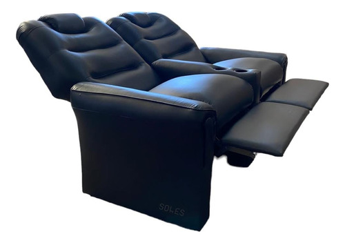 Sillon Reclinable Copa América Poltrona Doble C/ Posa Vasos 